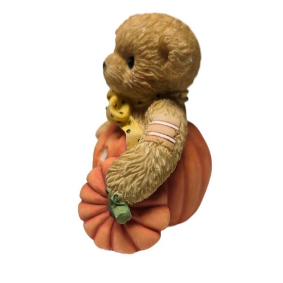 Cherished Teddies Leslie Friendship Pops Up Pumpkin Figurine Numbered from 2001 - Picture 2 of 9